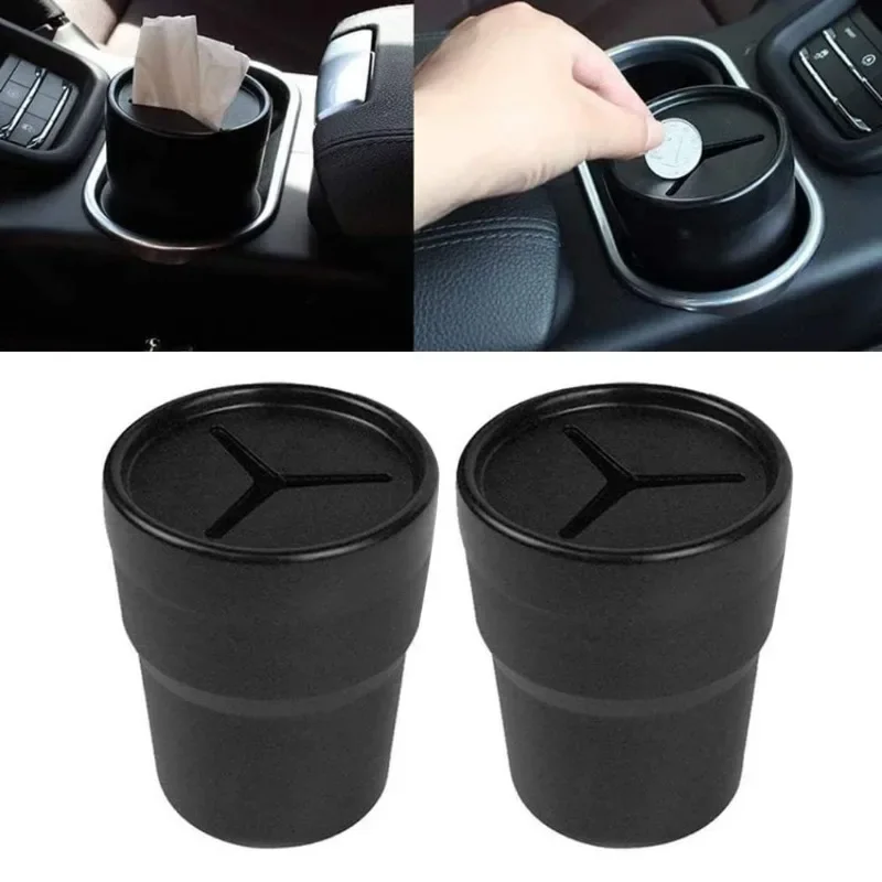 Waterproof Car Trash Can With Lid - 2 adet kapaklı, mini boyutlu, sızdırmaz,