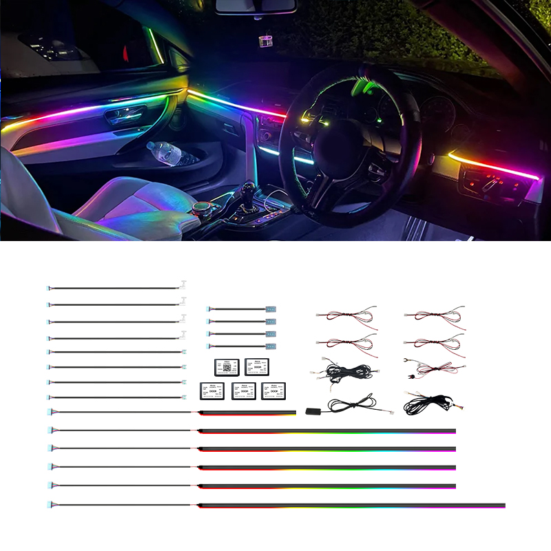 Led Ambient Interior Car Lights App Control - Araba Ortam Işığı İç Aydınlatma RGB