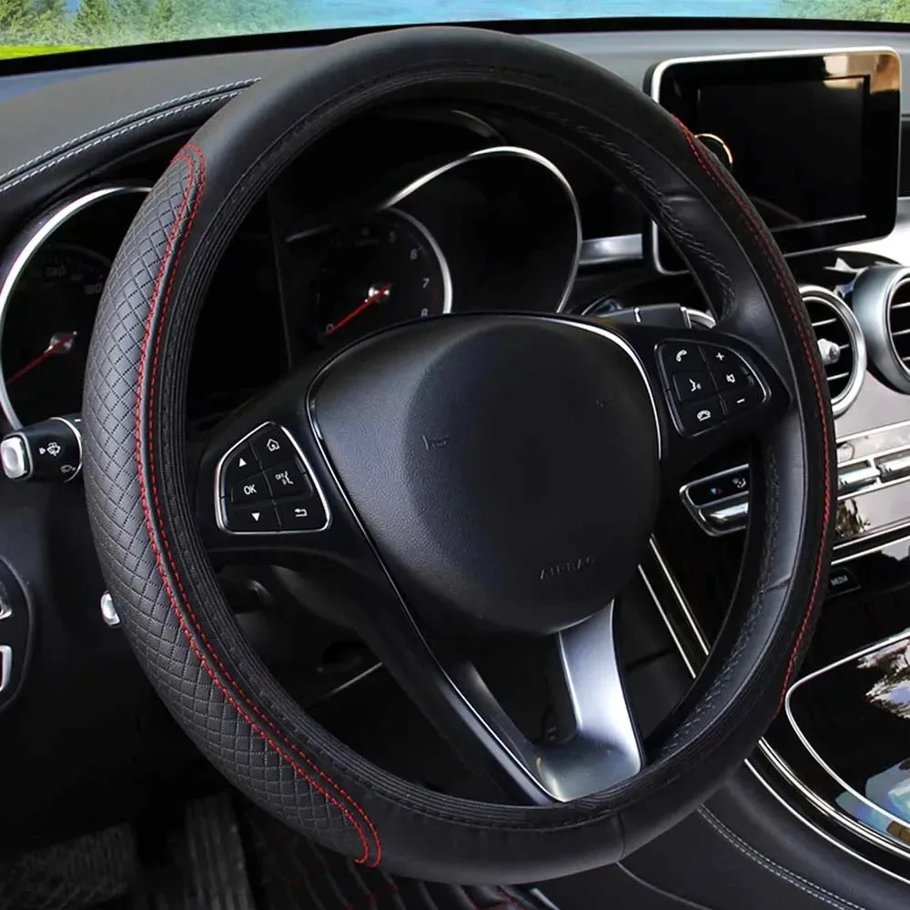 Car Steering Wheel Cover Anti Slip Breathable - 37-39 cm Otomobil Direksiyon Simidi Kılıfı,