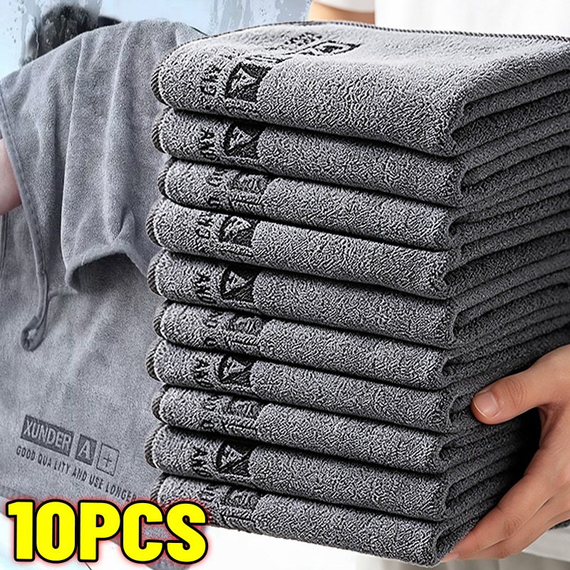 Microfiber Car Drying Towel Super Absorbent - 10/1 adet çift taraflı araba yıkama