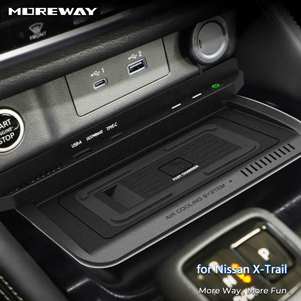 Wireless Car Charger Mount Fast Charging - Nissan X-Trail T33 2021-2025 Aksesuarları İçin