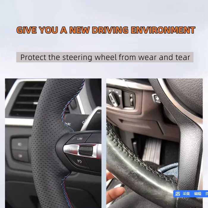 Jaguar XFL XE XJL F-PACE XKR i - Car Steering Wheel Cover Anti Slip Breathable incelemesi ve fiyatı