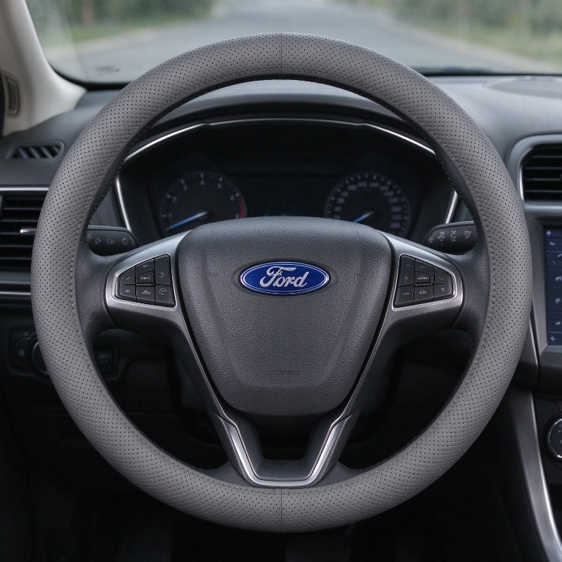 Ford için Nappa Deri Direksiyo - Car Steering Wheel Cover Anti Slip Breathable incelemesi ve fiyatı