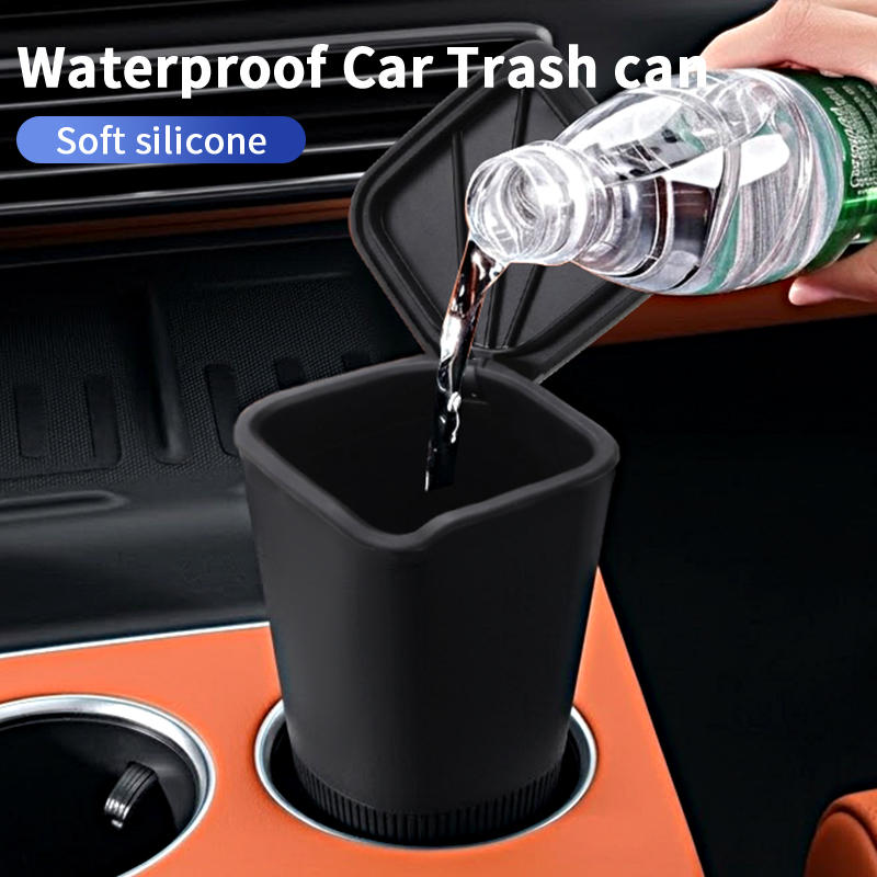 Silikon Araba Kapısı Depolama  - Waterproof Car Trash Can With Lid incelemesi ve fiyatı
