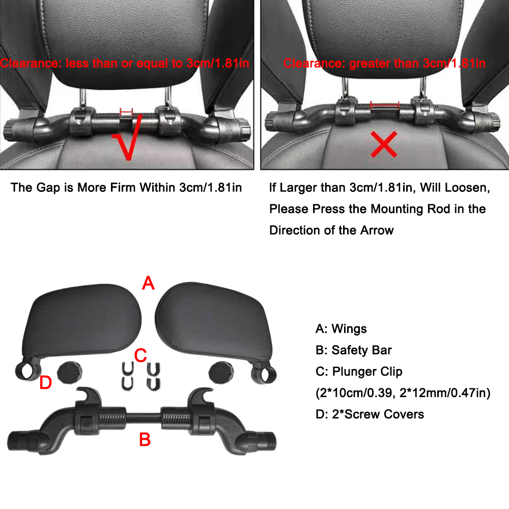 Araba Boyun Kafalık Yastık Kol - Memory Foam Car Neck Pillow Lumbar Support incelemesi ve fiyatı