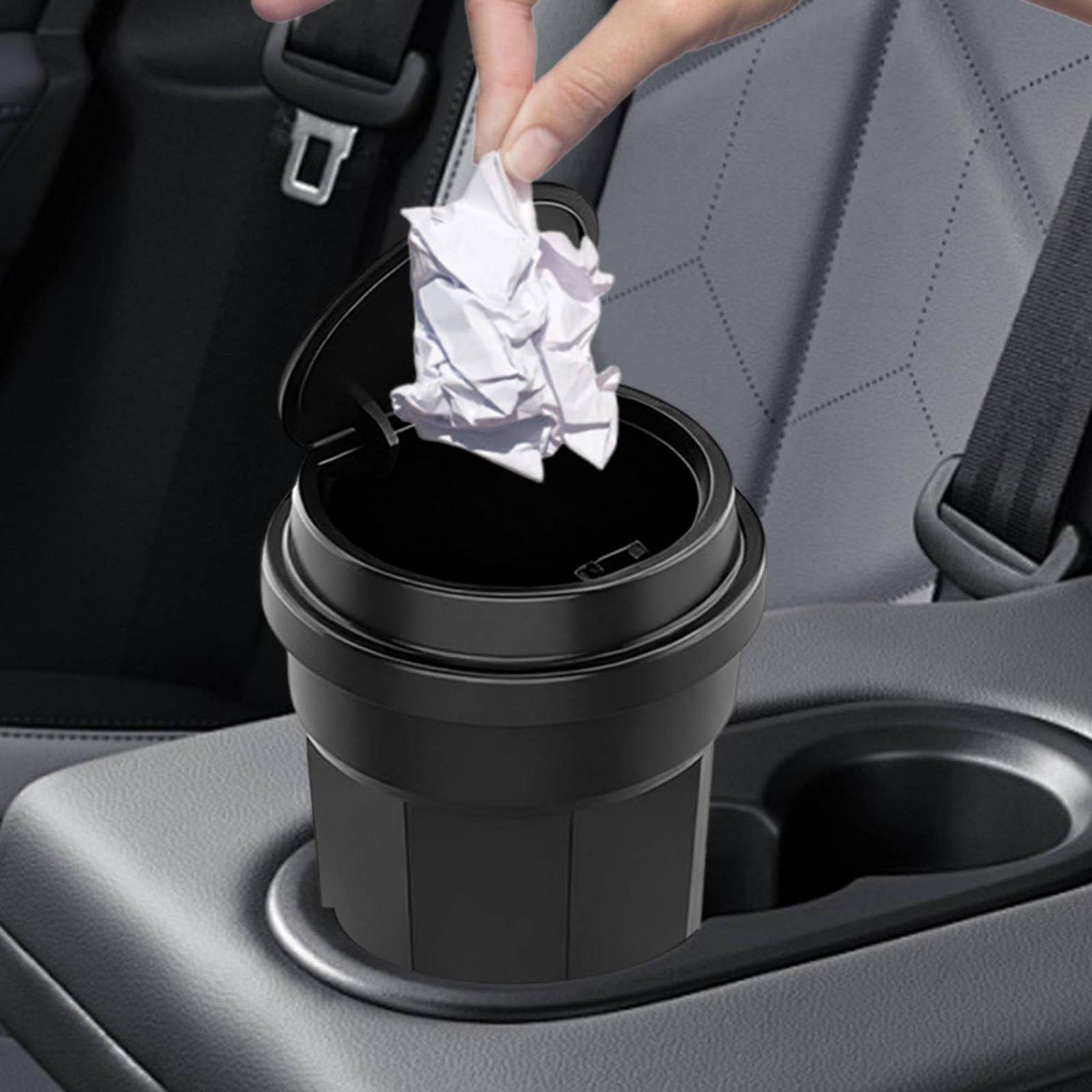 Araba için Kapaklı Küçük ABS Ç - Waterproof Car Trash Can With Lid incelemesi ve fiyatı